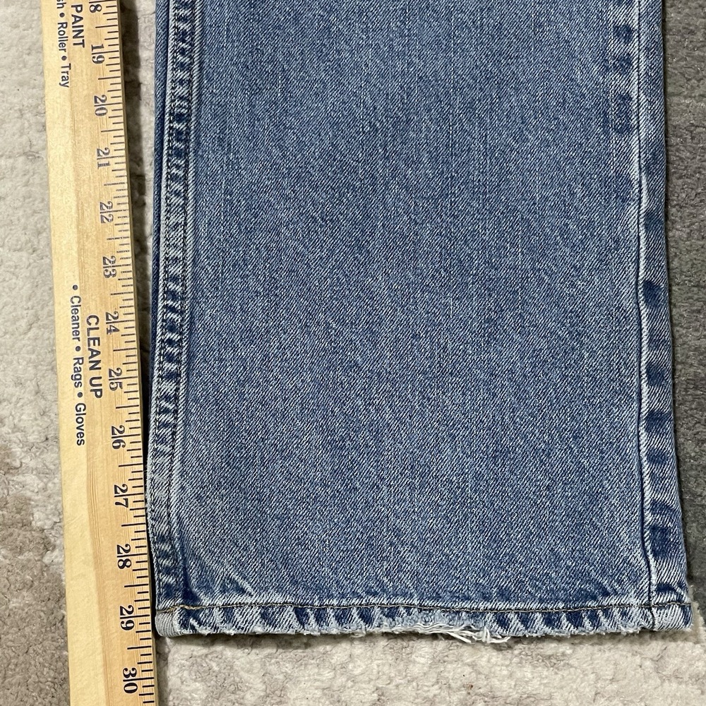 Tommy Hilfiger Baggy Jeans Men 34x30 Blue Denim Skater Wide Leg Grunge Rap VTG - Picture 7 of 15